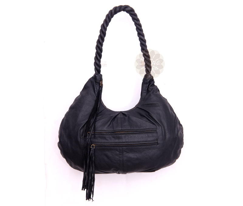 Vogue Crafts & Designs Pvt. Ltd. manufactures Exquisite Black Sling Bag at wholesale price.